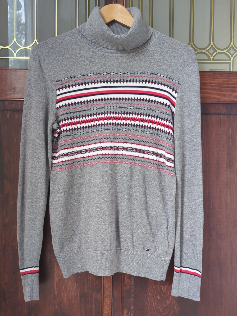 Tommy Hilfiger | Horizontal Jacquard Turtleneck Knit | Women's Size M